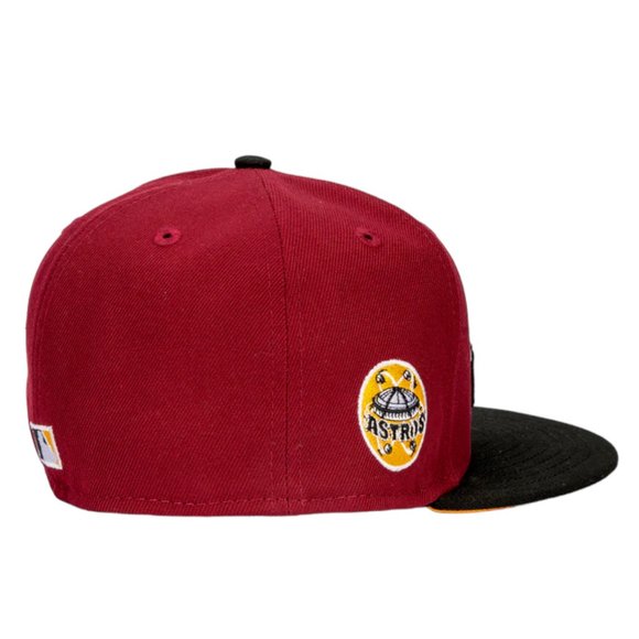 New Era Houston Astros Eggplant 59FIFTY Fitted Hat Astro Dome Side Patch - Picture 4 of 4